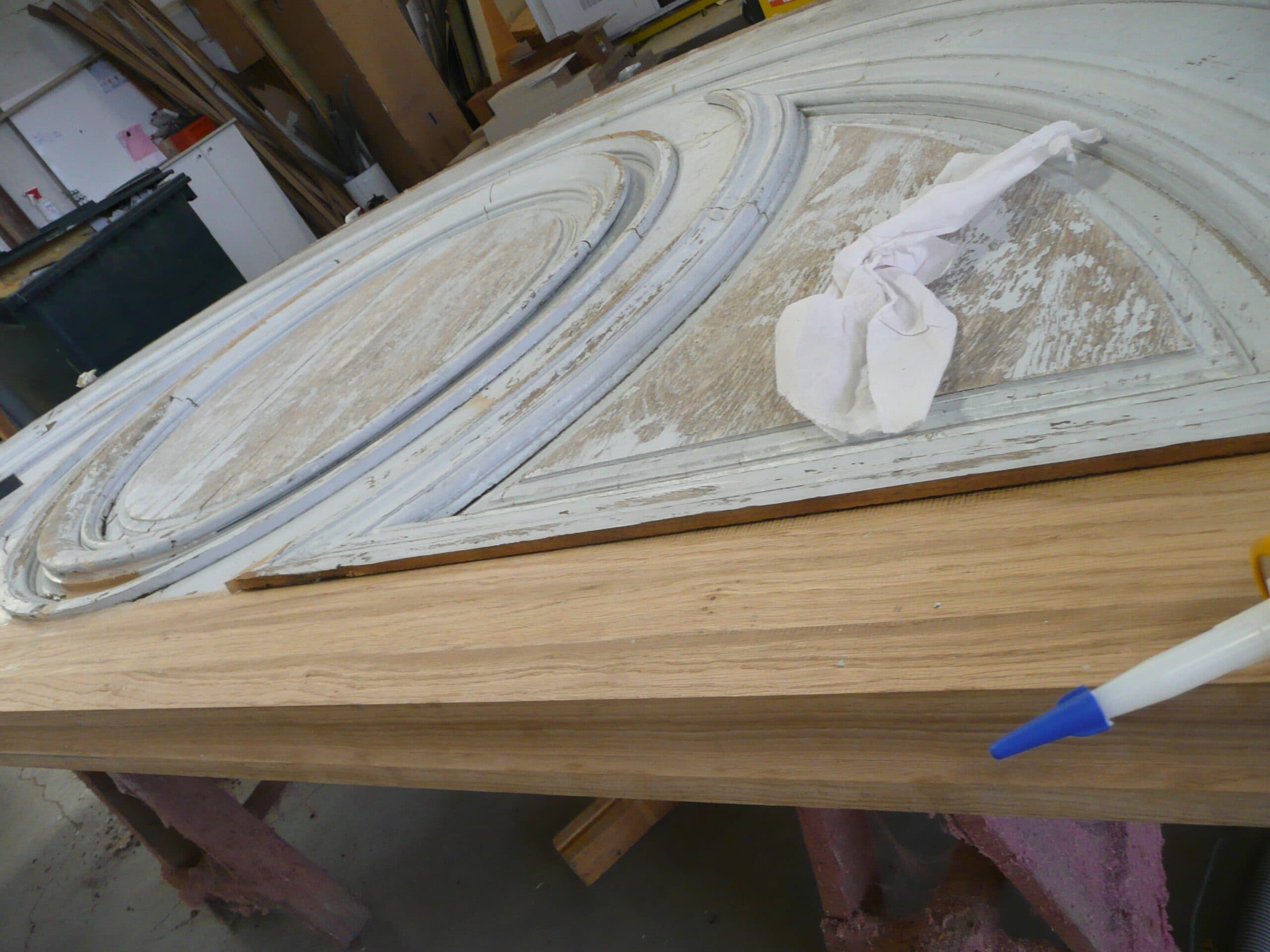Relevé du cintre d'une porte cochère à l'atelier